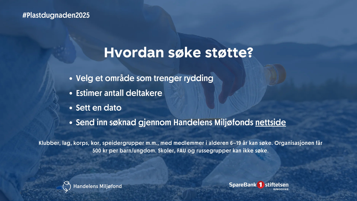 Hvordan s&oslash;ke st&oslash;tte fra plastdugnaden?