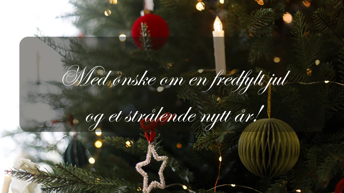 Tusen takk for i år!